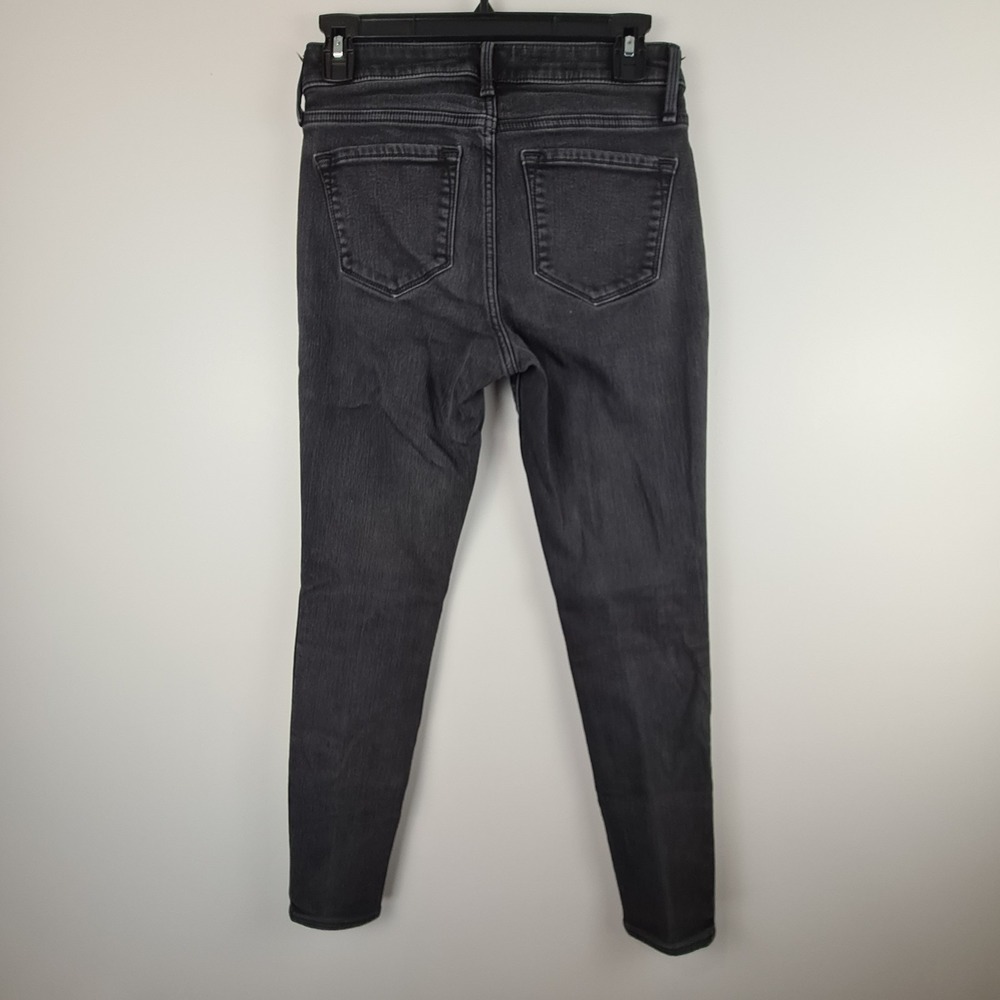 Old Navy Rockstar‎ Jeans Women's Size 4 Super Skinny High Rise Black Denim Slim - Picture 5 of 6